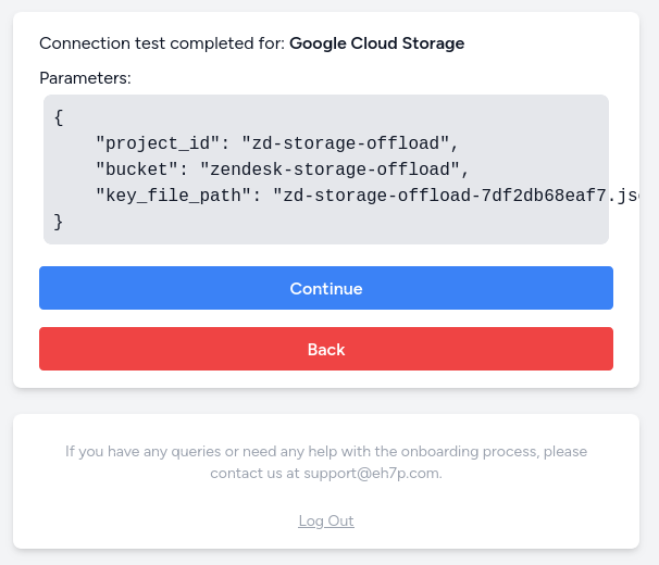 Screenshot of the GCP provider hybrid setup confirmation