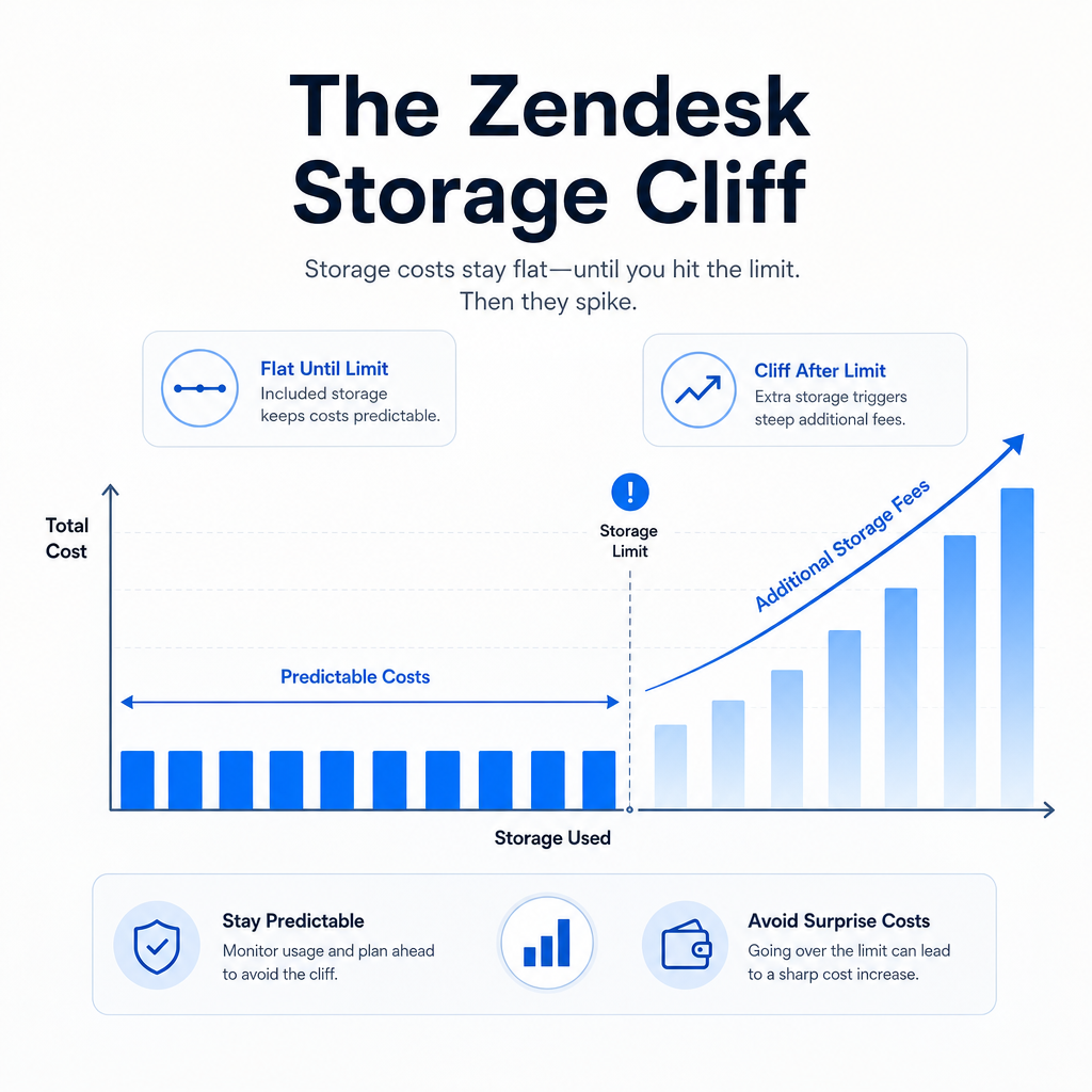Infographic: The Zendesk Storage Cliff